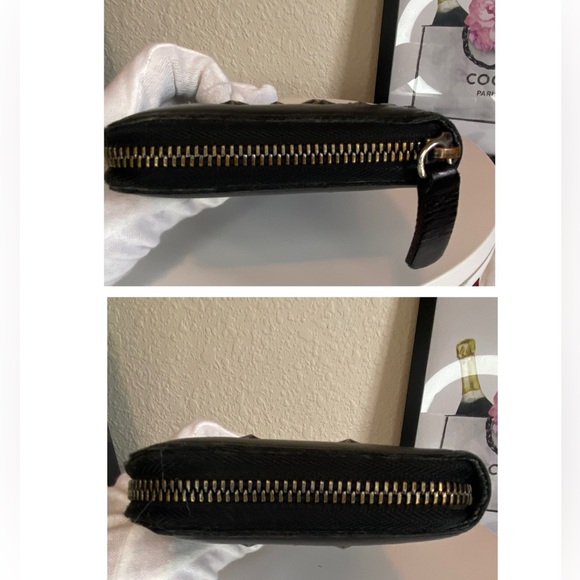 Jimmy Choo VGUC Carnaby Silver Star Studded Lambskin Zippy Long Wallet - Picture 16 of 16